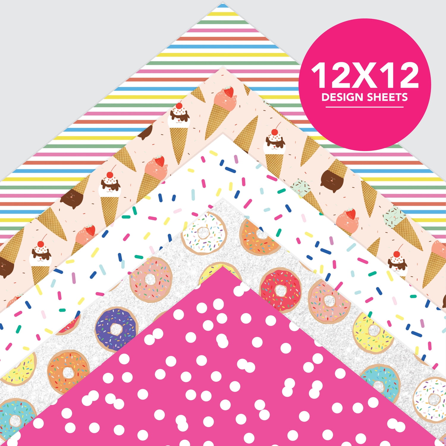 Roobee by Mara Mi Celebrations Paper Pad 12" x 12" - 24 lb/ 100 GSM, 50 sheets