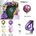 thumbnail image 3 of 104 piezas de globos de princesa Rapunzel para fiesta de cumpleaños de niña, suministros para regalo, decoración del hogar, globos con números, decoración para baby shower y boda, 3 of 5