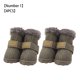 thumbnail image 4 of sweethay 4pcs zapatos para mascotas botas de nieve impermeables cuero de la PU calzado de invierno para mascotas Ropa para mascotas gris Tipo 1, 4 of 6
