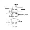 thumbnail image 5 of 20 Piezas Conector Tipo Banana, Conector Hembra, Poste de Unión, Conector Tipo Banana Dual de 4 mm para Terminal de Amplificador de Altavoz, 5 of 5
