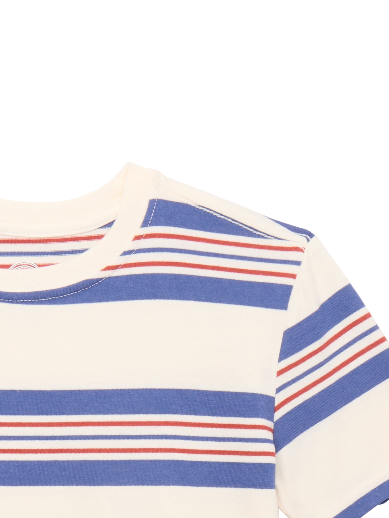 Wonder Nation Boys Stripe Tee with Short Sleeves, Sizes 4-18 & Husky