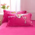 thumbnail image 1 of Hello Kitty Sanrio Kuromi funda de almohada de franela de dibujos animados funda de almohada de lana Coral Linda funda de almohada de Pikachu Tinkerbell regalo para niños, 1 of 3