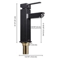 thumbnail image 6 of Aquaterior Modern 1 Hole Bathroom Faucet Vanity Sink Basin DIY Home ORB, 6 of 10