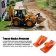 thumbnail image 3 of Tractor Bucket Protector, L Shaped Socket Wrench Steel Ski Edge Guard Double Lock Nuts Bolts 2PCS  for Lane Parking Lot, 3 of 7