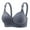 Gray, variant on Women Wireless Comfort Bras Full Coverage Breathable Seamless T Shirt Bra Adjustable Straps for Daily Wear Plus Size 38C 40C 42C 44C Multi Colors