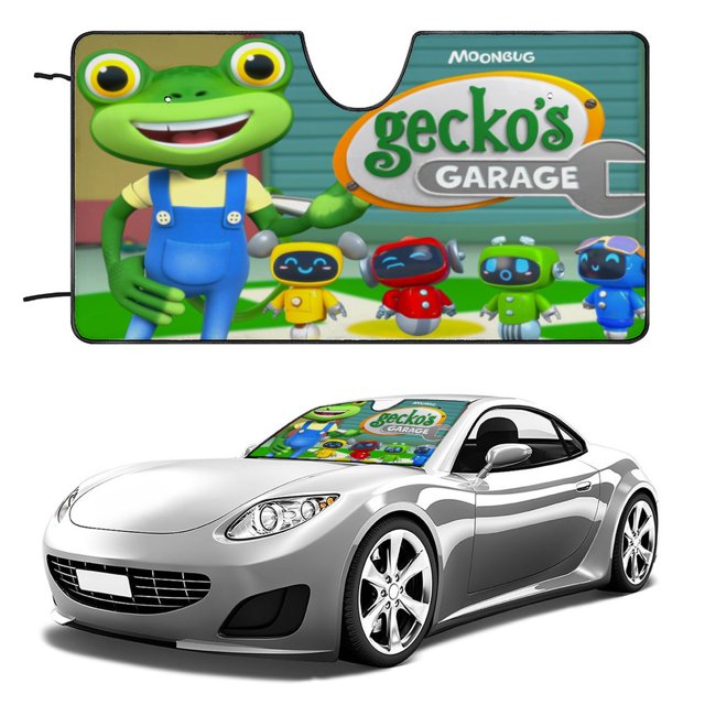 El Garaje de Gecko Parasol para Parabrisas Delantero Protector Plegable, Visera Solar para Auto Bloquea Rayos UV Mantiene tu Vehículo Fresco 130cm*70cm