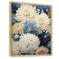 thumbnail image 2 of Designart "Minimalist Mums In Beige And Muted Blue" Mums Floater Framed Wall Art Living Room, 2 of 5