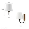 thumbnail image 4 of Sunlit Wall Sconce in Walnut Black, 4 of 10