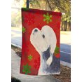 thumbnail image 2 of Carolines Treasures SS4710CHF Dandie Dinmont Terrier Flocons de Neige Rouges Drapeau de Noël en Toile Taille Maison, 2 of 4