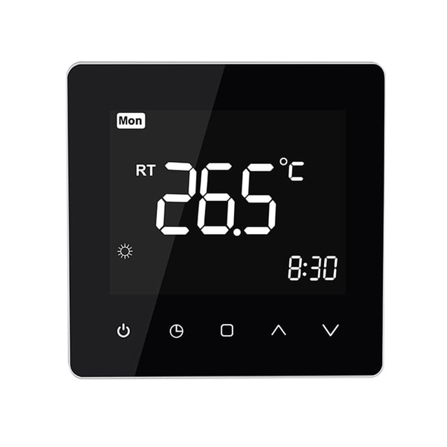 WiFi Smart Thermostat,LCD Touch Screen Temperature Controller, Digital 7 Days Programmable Manual Home Thermostat for Home and Office(water heating)