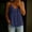 Navy, variant on Women's Casual Sleeveless V-Neck Solid Color Shirt Top for Spring and Summer