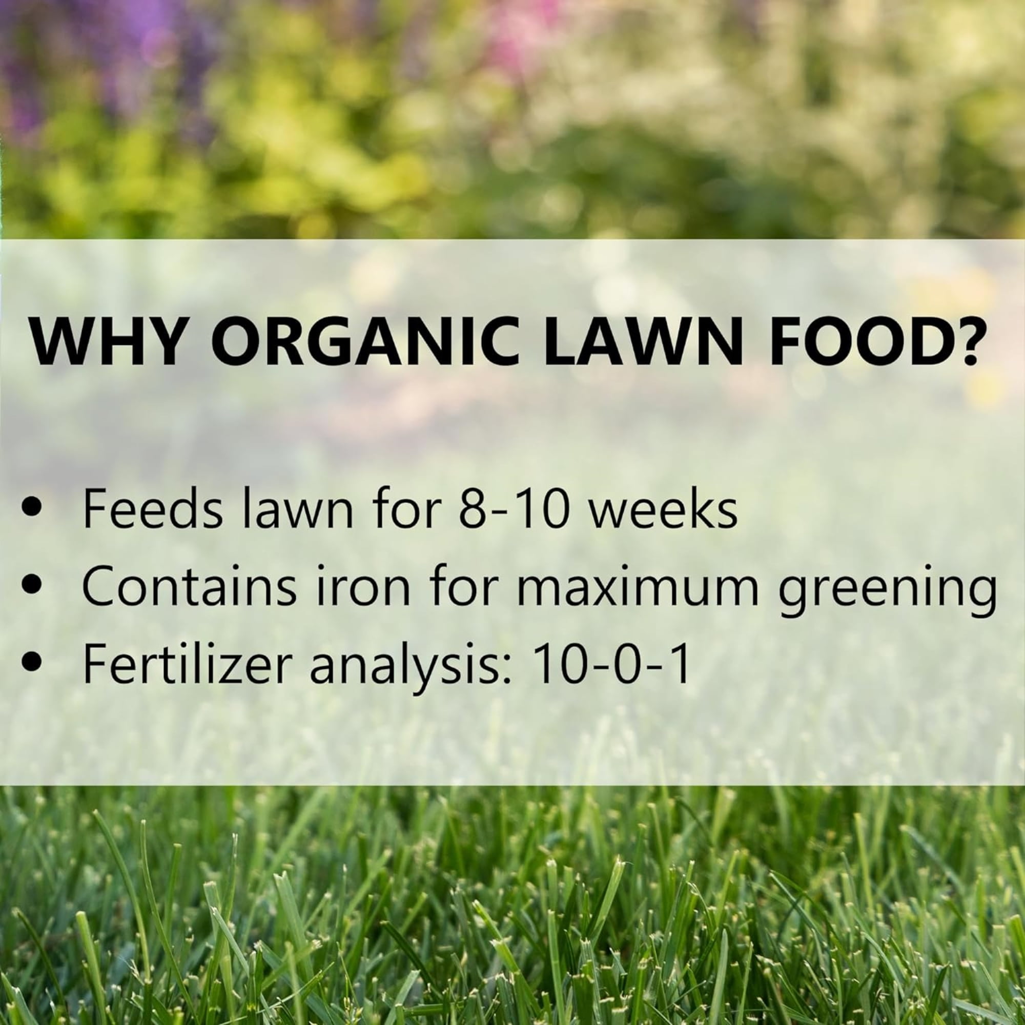 Jonathan Green Organic Lawn Food - 10-0-1 NPK Ratio, Natural Fertilizer, 1 Size