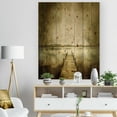 thumbnail image 3 of Designart 'Vintage Pier Over Lake' Landscape Print on Natural Pine Wood, 3 of 5
