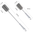 thumbnail image 2 of 4PCS Grey Soft Sponge Bottle Cleaning Brush Plastic Handle Cup Brush Scrubber Washing Brush vase Bottle Pot Cleaner（2 size 10”15”） Zhivalor Macetas, 2 of 7
