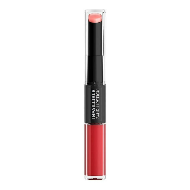 Labial L'Oréal Infallible 24H Lipstick líquido y bálsamo hidratante 501 Timeless Red 3.7ml
