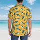 thumbnail image 4 of Fotbe Shark Print Camisa Hawaiana para Hombre Unisex – Camisa Casual de Verano con Botones de Manga Corta de Algodón y Lino,Medium, 4 of 7