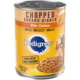 thumbnail image 3 of (12 CT) PEDIGREE CHOPPED GROUND DINNER Adult Canned Soft Wet Dog Food with Chicken, 13.2 oz. Cans, 3 of 6