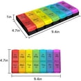 thumbnail image 4 of Extra Large Pill Organizer 2 Times a Day, Weekly XL AM PM Pill Case, 7 Day Pill Box Twice a Day, Oversized Daily Medicine Organizer for Vitamins, Big Pill Container, 4 of 7