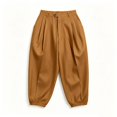 thumbnail image 4 of Levmjia Women High Waisted Jogger Pants Cuffed Ankle Length Casual Lounge Pants with Pockets Solid Color Elastic Waist Trousers, 4 of 6