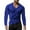 A-Blue991, variant on Bibifish Mens T-Shirts Solid Color Wide V Neck Tee Tops Long Sleeve Basic Daily Tees