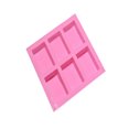 thumbnail image 2 of Agiferg 6 Cavity Plain Basic Rectangle Silicone Mould For Homemade Craft Soap Mold, 2 of 5