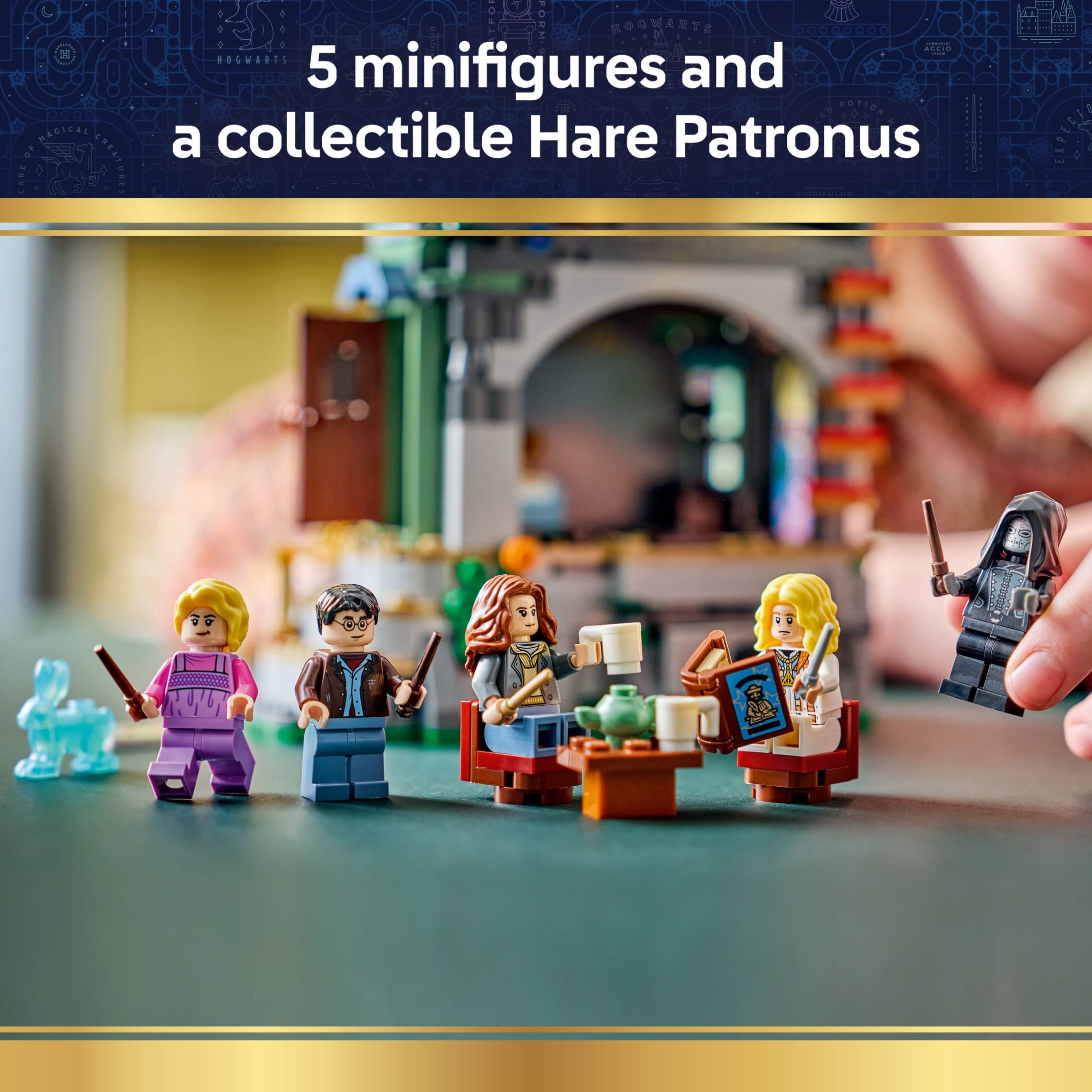 LEGO Harry Potter Luna Lovegood’s House Building Toy for Girls & Boys - Pretend Play & Display Book Shelf or Bedroom Decor for Kids - W/Luna's Hare Patronus - Gift Idea for Birthdays - 76467
