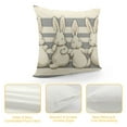 thumbnail image 4 of Nawypu  Easter Pillow Covers  Rabbits Striped Decorative Throw Pillows Decoration Holiday Party Grey Cushion Case for Home Couch Sofa, 4 of 5