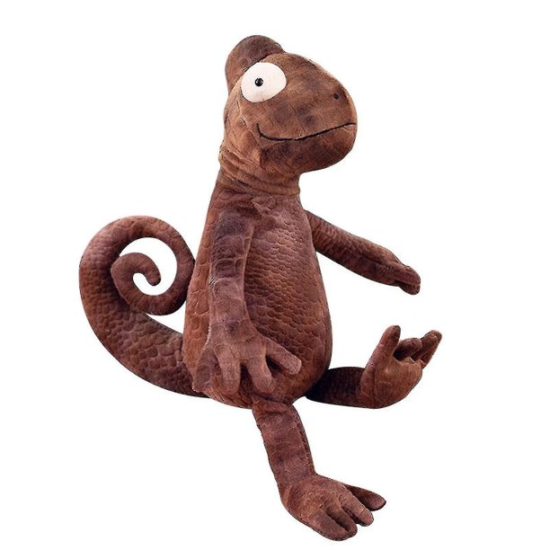 2023-35cm Simulado Camaleón Lagarto Muñeca Suave Peluche Peluche Almohada Multiusos-1 Hy