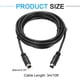 thumbnail image 2 of Cable de video S de Uxcell de 10 pies, con conector macho a macho de 9 pines Mini DIN con revestimiento de oro, 2 of 5