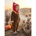 thumbnail image 5 of RUINIXCW Toddler Baby Boy Girl Thanksgiving Turkey Costume Newborn Baby Fall Winter Outfit Warm Fleece Hooded Jumpsuit Infant Zipper Romper Snowsuit, 5 of 9