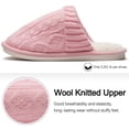 thumbnail image 4 of Ecetana Women's Slippers Soft Plush Slippers Non-slip Warm Home Shoes Memory Foam Slippers, 4 of 7
