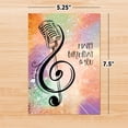thumbnail image 6 of Designer Pop!, Birthday Pop-Up Greeting Card – Music Note Art Design and 3D Microphone Card for Music Lovers (1 Card with Envelope), 6 of 6