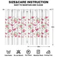 thumbnail image 2 of Patterned Butterflies Kitchen Curtains 2 Pack - 52x84 Inch Colorful Cafe Curtains, Rod Pocket Design for Small Windows, 2 of 2