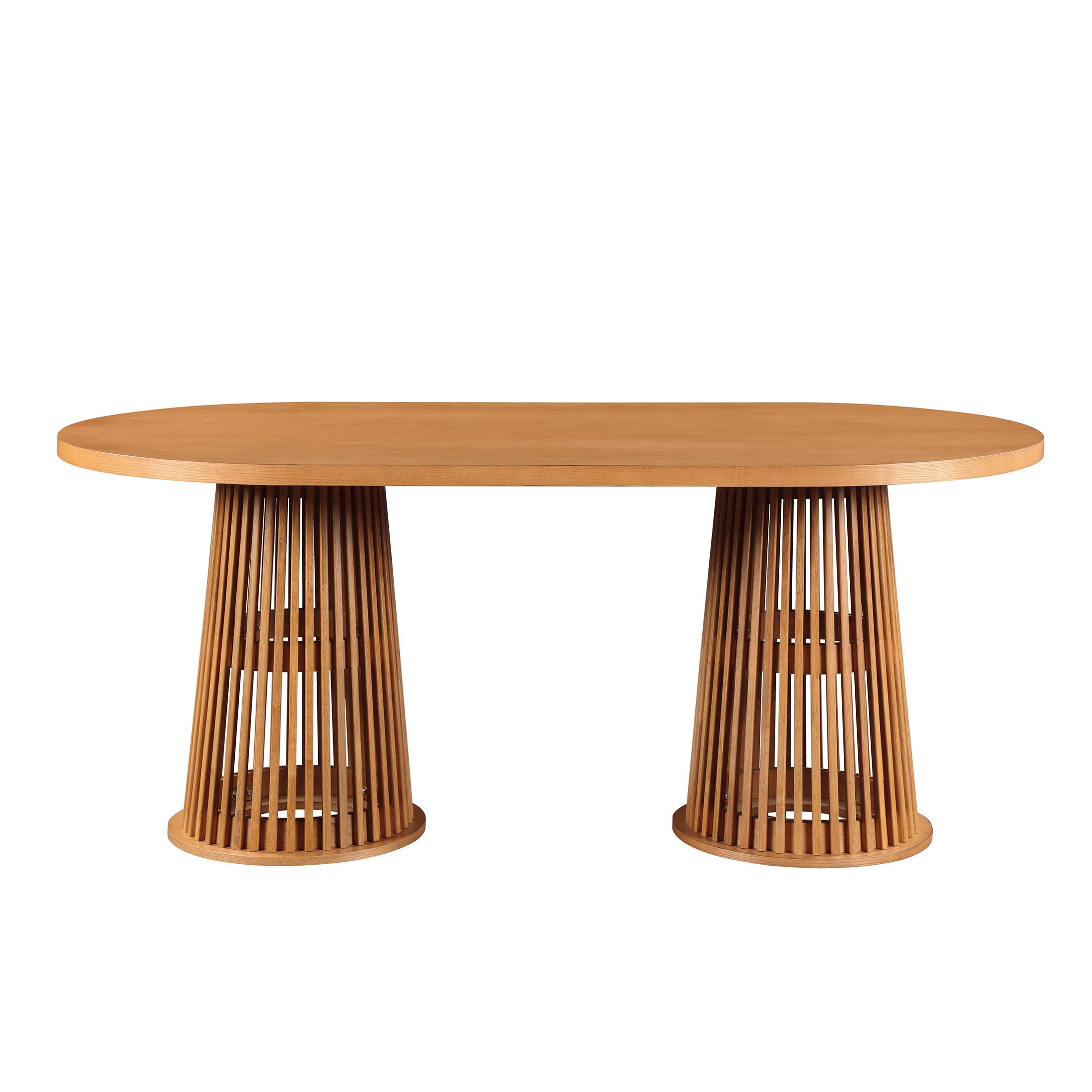 Beautiful by Drew Oval Dining Table, Warm Honey