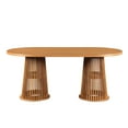 thumbnail image 2 of Beautiful by Drew Oval Dining Table, Warm Honey, 2 of 11