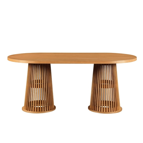 Beautiful by Drew Oval Dining Table, Warm Honey .22
