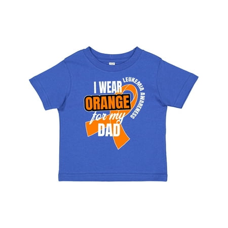 

Inktastic I Wear Orange for My Dad Leukemia Awareness Gift Toddler Boy or Toddler Girl T-Shirt