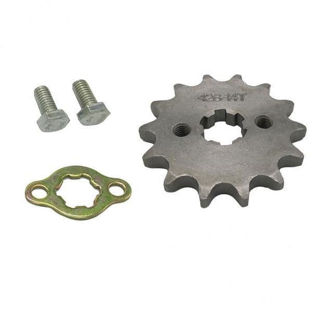 14T Dientes 17 Mm 428 Cadena Rueda Dentada Delantera Cog para 50/70/90/110/125 / 150CC ATV 4 piezas