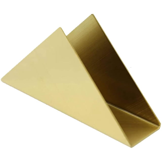Servilletero, servilleteros para mesas de cocina - Servilleteros planos de color dorado, servilletero de acero inoxidable