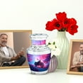 thumbnail image 6 of JAGASY Bike Funeral Urn for Mother, Blue Small Urn for Ashes Adult Male & Female, Forest Trees Decorative Urns for Human Ashes Keepsake, Pink Memorial Cremation Urns for Father, (3 Inch), 6 of 7