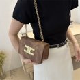 thumbnail image 2 of Bolso de hombro coreano para mujer, bolso de terciopelo plano con cadena a la moda para niñas, bolso cruzado sencillo de color sólido para adolescentes, bolso de coche Sti, 2 of 5