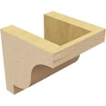 thumbnail image 5 of 5"W x 5"D x 5"H Wide Newport Rough Cedar Woodgrain TimberThane Corbel, Primed Tan, 5 of 6