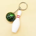 thumbnail image 3 of CNKOO 2Pcs Mini Simulation Bowling Ball Keychain Bag Pendant Car Key Ring Accessories, 3 of 7