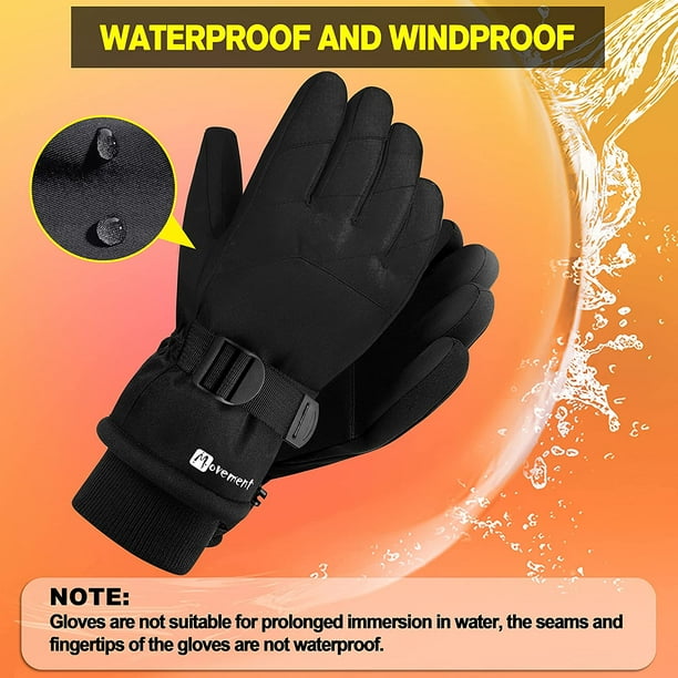 Gants d'hiver imperméables à -34,4 °C pour écran tactile, gants