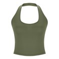 thumbnail image 6 of QUNYINEY Sleeveless Shirts for Women Casual Square Neck Muscle Solid Shirts Slim Classic T-Shirt, 6 of 8