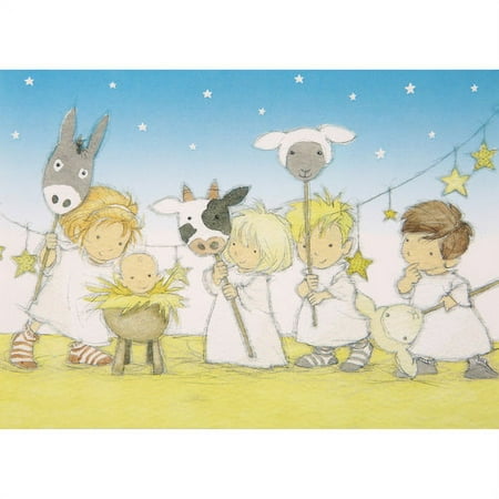 Holiday Time Jesus W/wiseman - Box Card