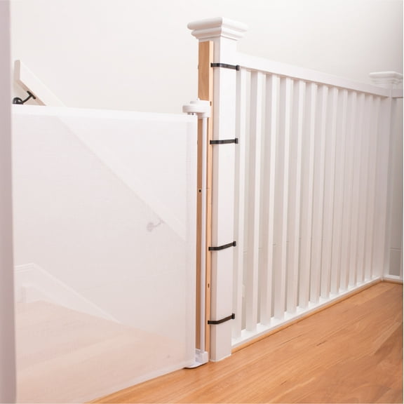 Perma Child Safety Extra Tall Universal Banister Adapter Kit, 42" Tall x 1.77" Wide, Natural Wood
