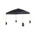 thumbnail image 2 of BizChair 10'x10' Black Pop Up Event Straight Leg Canopy Tent with Sandbags and Wheeled Case, 2 of 12