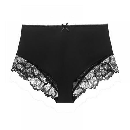 

Valcatch Womens Underwear Invisible Seamless Bikini Lace Underwear Half Back Coverage Panties S-XXL