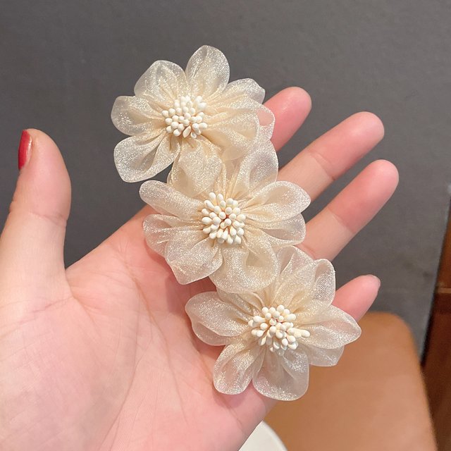 Broche De Horquilla De Primavera Pasador De Pelo Pasador De Pelo En Forma De Camelia Elegante Artesanía Primavera Accesorios Para El Cabello Para NiñasBeige ANGGREK FE1511